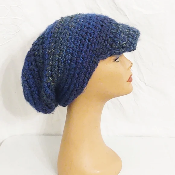 Unisex Vintage Handmade Knit Oversized Rasta Slouch Hat Amazon.com: HZYFP Multi-Colour Jamaican Rasta Hat Slouchy  main image 4